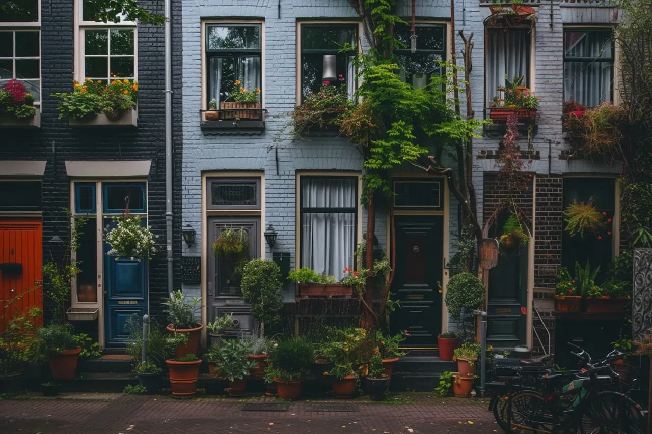 Charming canal in Amsterdam